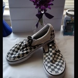Mens Vans Asher Checkered Shoes.